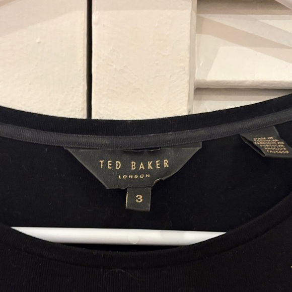 Ted Baker Black Top with Gold Accents - Picture 2 of 10